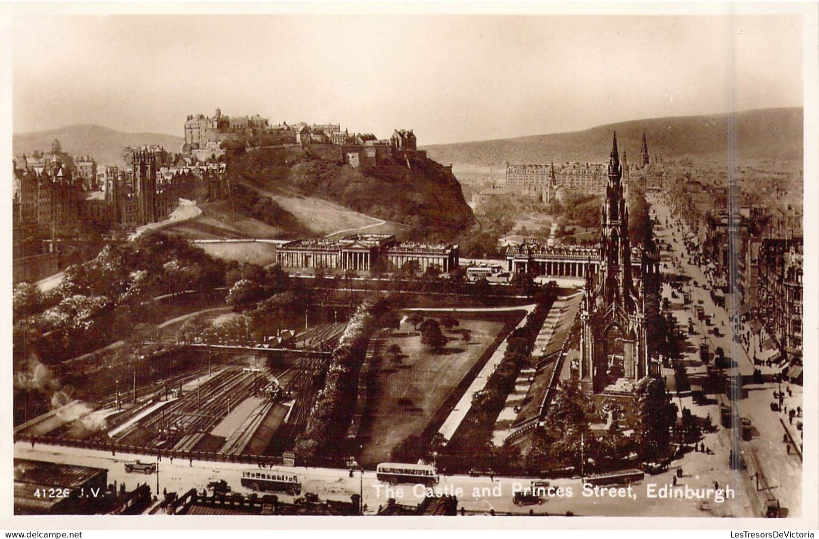 ECOSSE - Edimburgh - The Castle And Princes Street - Carte Postale Ancienne - Autres & Non Classés