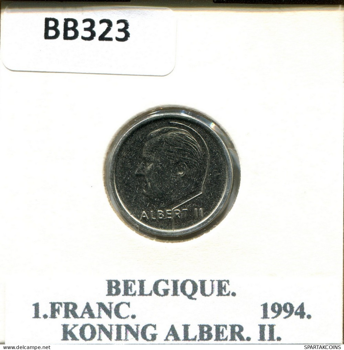 1 FRANC 1994 FRENCH Text BÉLGICA BELGIUM Moneda #BB323.E - 1 Frank