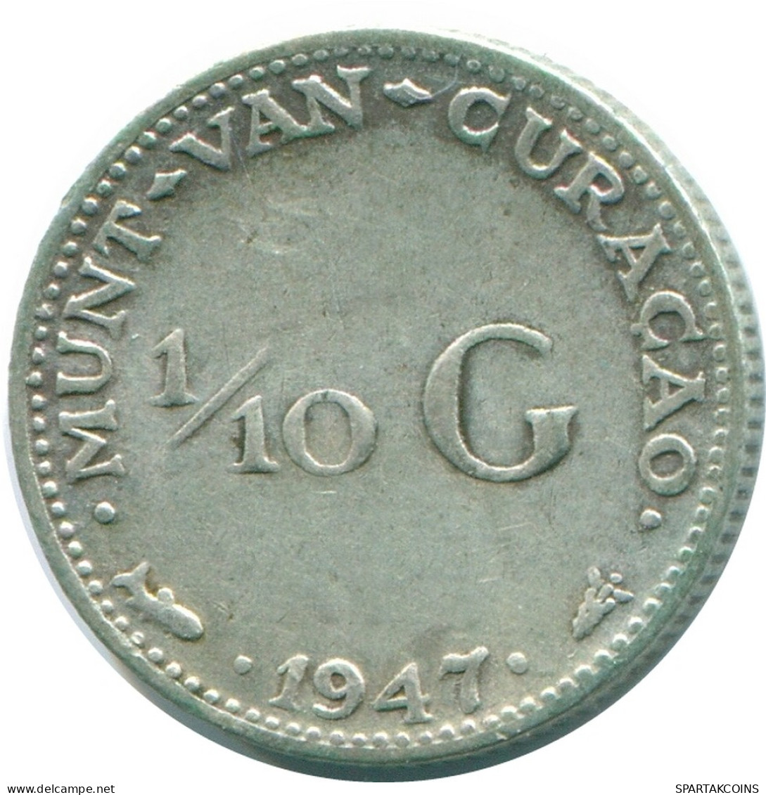 1/10 GULDEN 1947 CURACAO NEERLANDÉS NETHERLANDS PLATA #NL11829.3.E - Curaçao