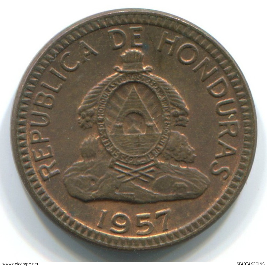 1 CENTAVO 1957 HONDURAS Moneda #WW1148.E - Honduras