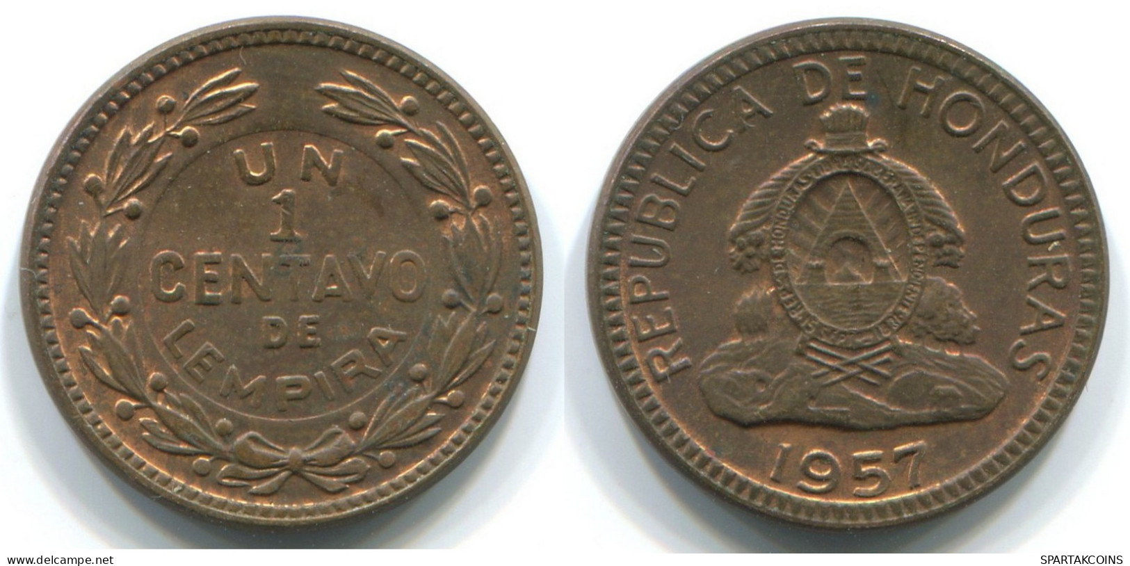 1 CENTAVO 1957 HONDURAS Moneda #WW1148.E - Honduras