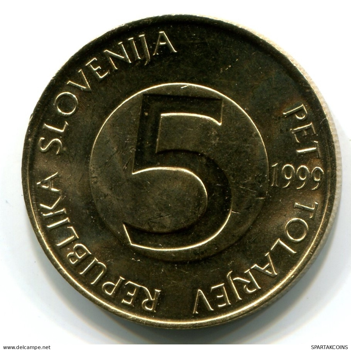 5 TOLAR 1999 ESLOVENIA SLOVENIA UNC Head Capricorn Moneda #W11131.E - Slovénie