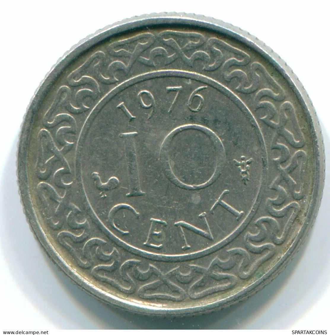 10 CENTS 1976 SURINAME Nickel Moneda #S13291.E - Surinam 1975 - ...