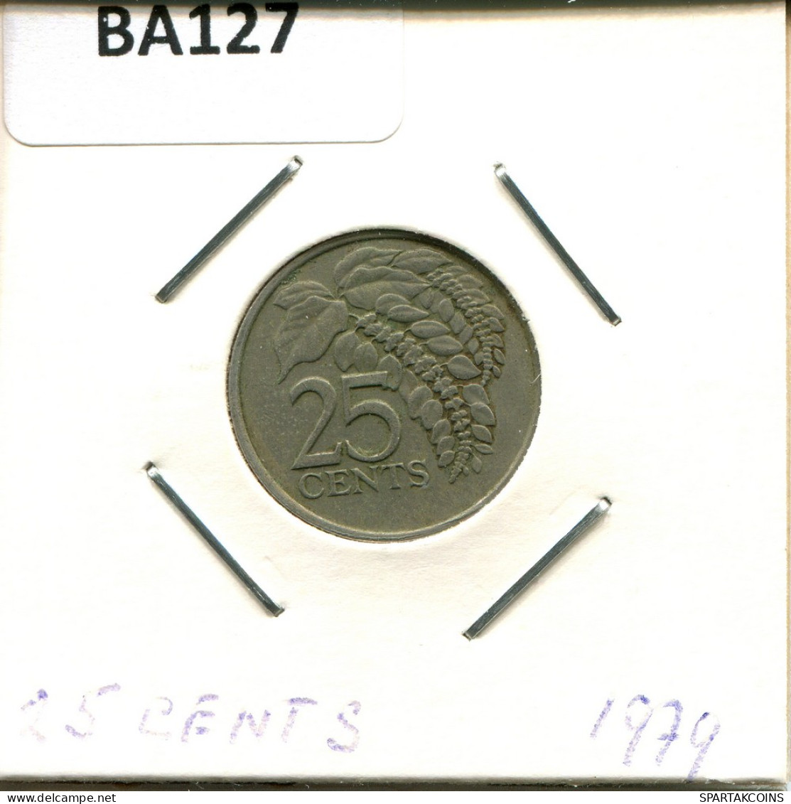 25 CENTS 1979 TRINIDAD Y TOBAGO TRINIDAD & TOBAGO Moneda #BA127.E - Trinidad En Tobago