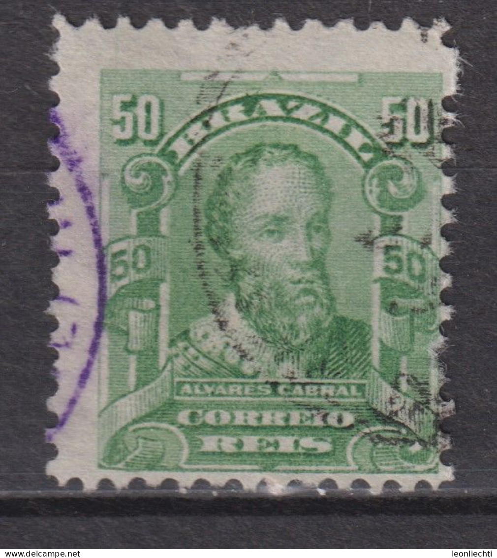 1915 Brasilien Mi:BR 181, Yt:BR 130a, Sg:BR 263, Pedro Alvares Cabral (1467-1520),    Personalities And Liberty Allegory - Usati