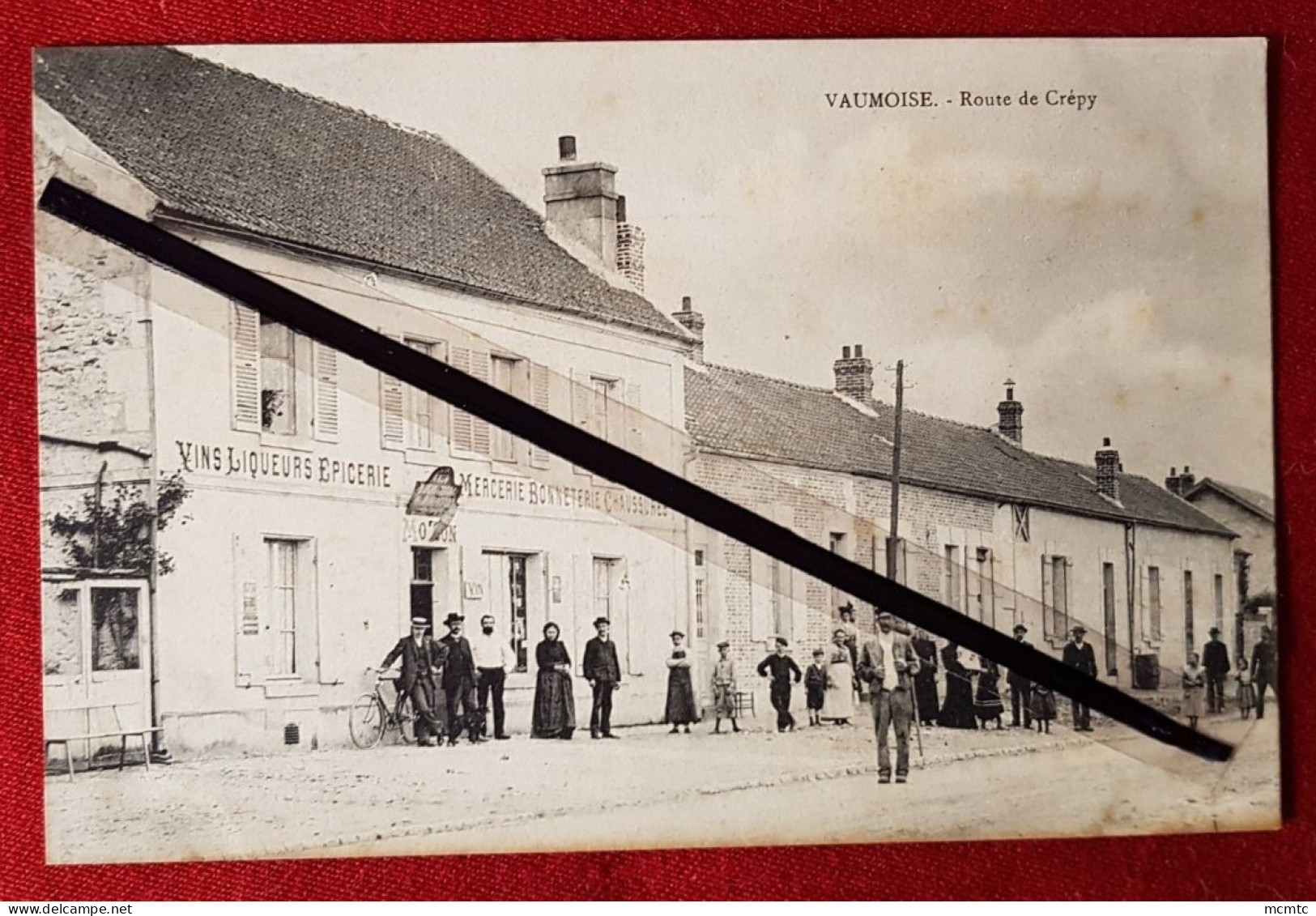 CPA - Vaumoise - Route De Crépy - Vaumoise