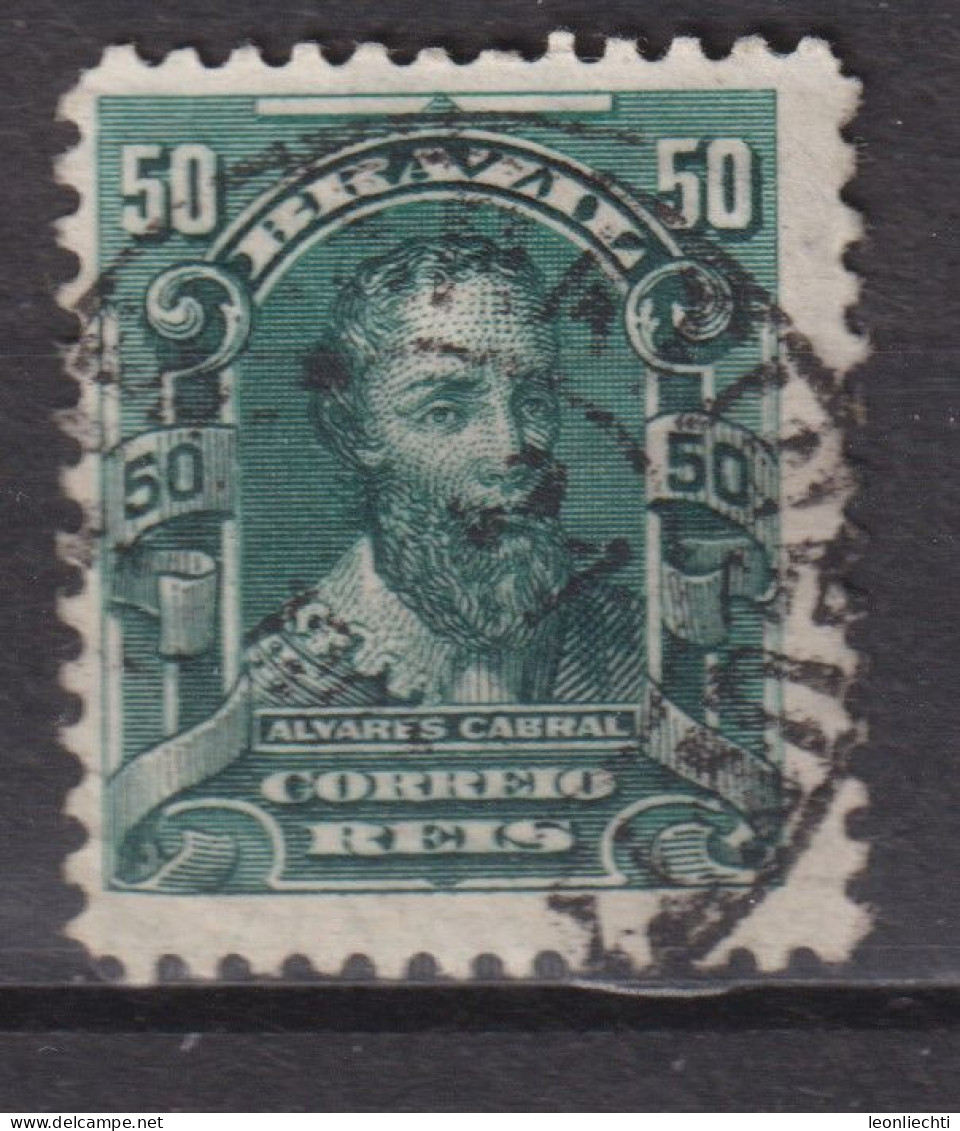 1906 Brasilien Mi:BR 165, Sn:BR 176, Yt:BR 130 Pedro Alvares Cabral (1467-1520), Personalities And Liberty Allegory - Gebraucht