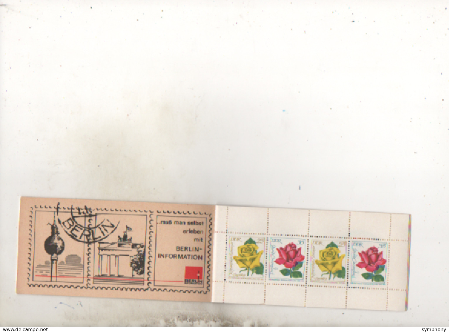 Allemagne -  Carnet De Timbres - Roses  Avec Leurs Noms De Baptêmes  - 12 Timbres -  3 Scans - - Carnets