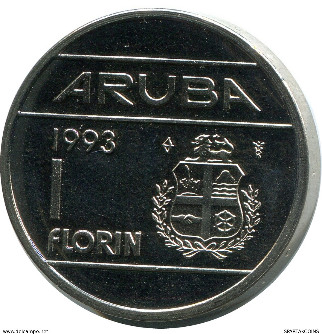 1 FLORIN 1993 ARUBA Pièce (From BU Mint Set) #AH024.F - Aruba