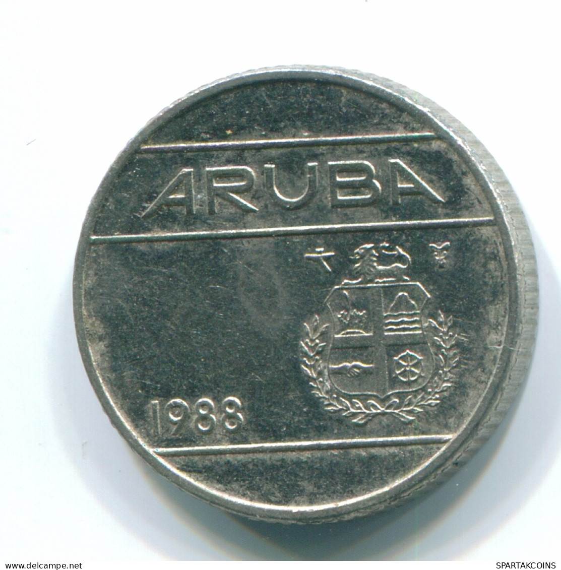 10 CENTS 1988 ARUBA (NÉERLANDAIS NETHERLANDS) Nickel Colonial Pièce #S13626.F - Aruba