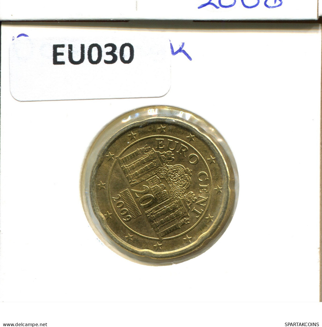 20 EURO CENTS 2009 AUTRICHE AUSTRIA Pièce #EU030.F - Autriche