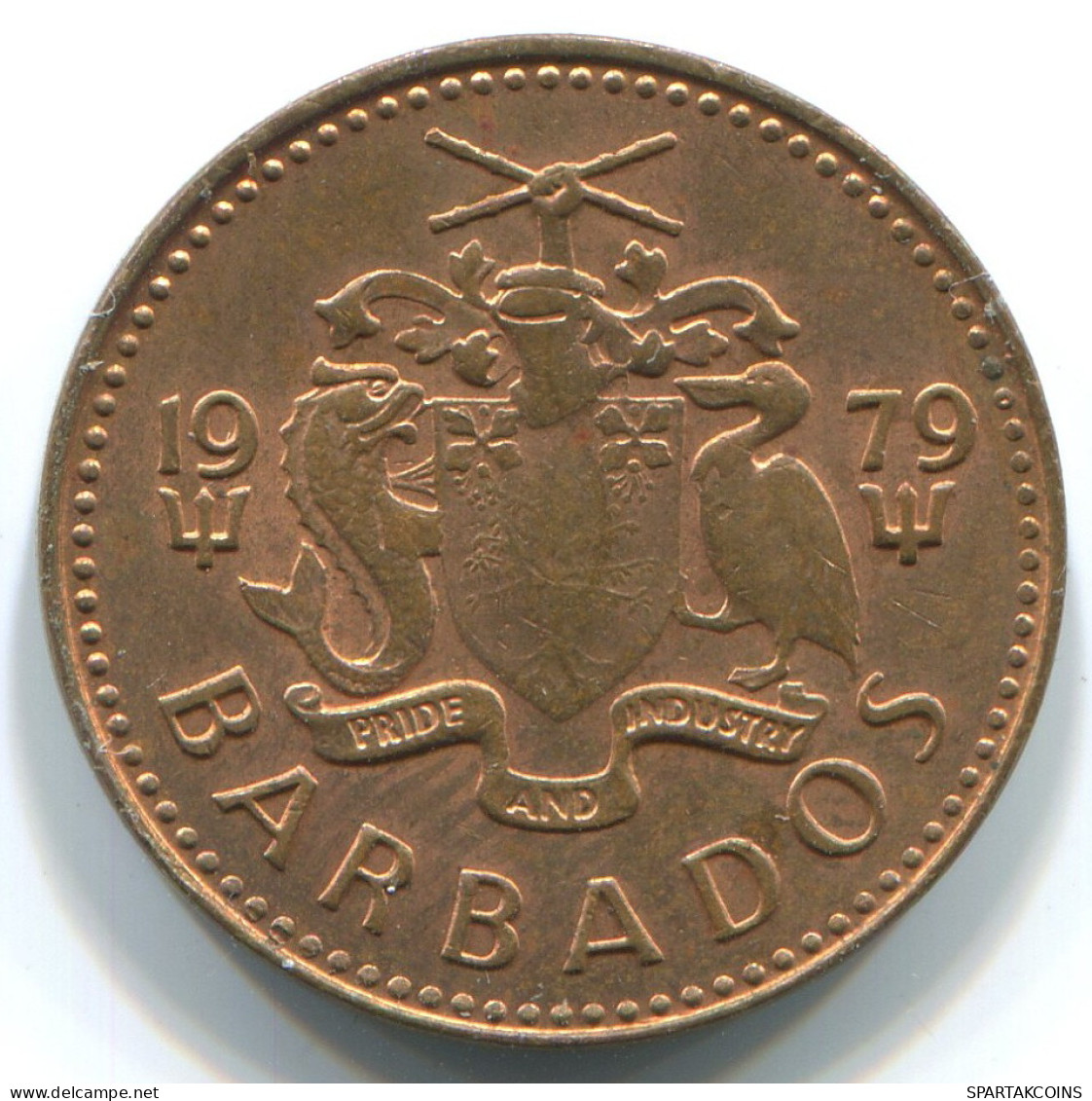 1 CENT 1966-1976 BARBADE BARBADOS Pièce #WW1165.F - Barbades