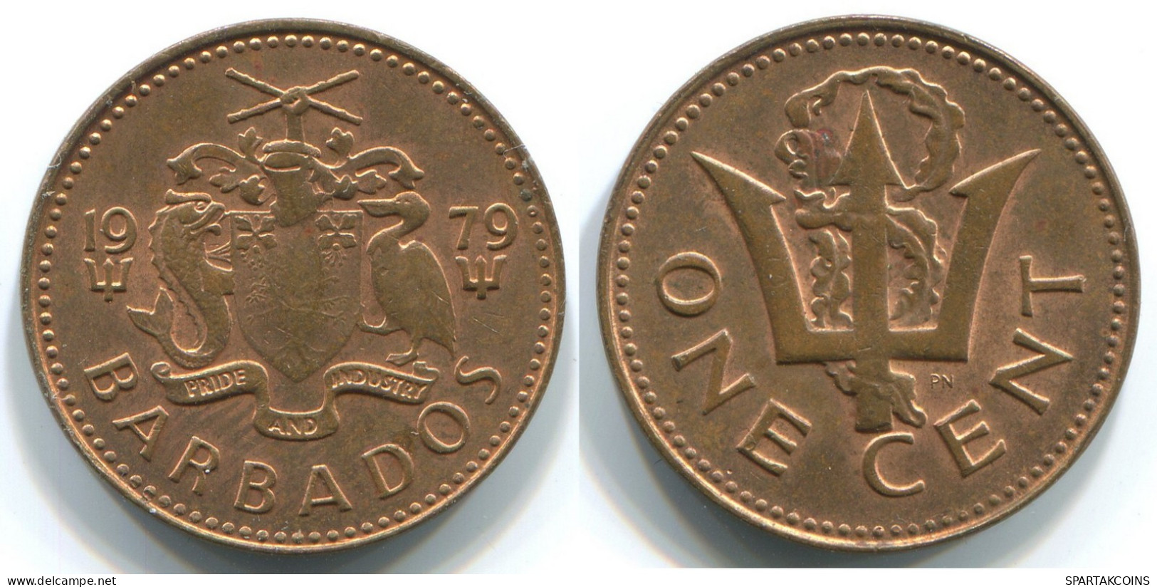 1 CENT 1966-1976 BARBADE BARBADOS Pièce #WW1165.F - Barbados (Barbuda)