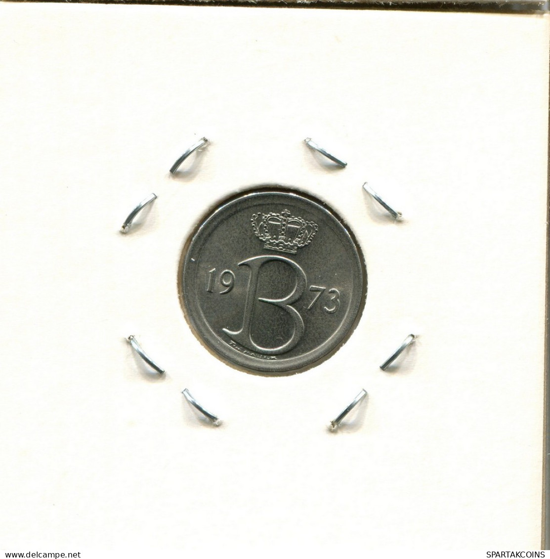 25 CENTIMES 1973 DUTCH Text BELGIQUE BELGIUM Pièce #BA339.F - 25 Cent