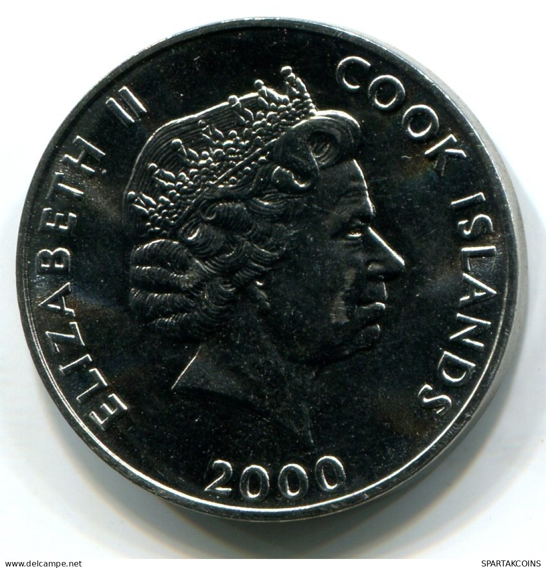 5 CENTS 2000 ÎLES COOK COOK ISLANDS UNC Statue Of Tangaroa Pièce #W11158.F - Cookeilanden