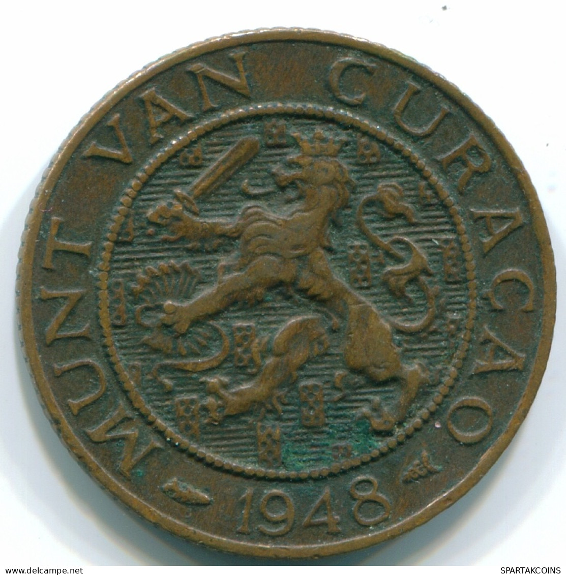2 1/2 CENT 1948 CURACAO NÉERLANDAIS NETHERLANDS Bronze Colonial Pièce #S10122.F - Curaçao