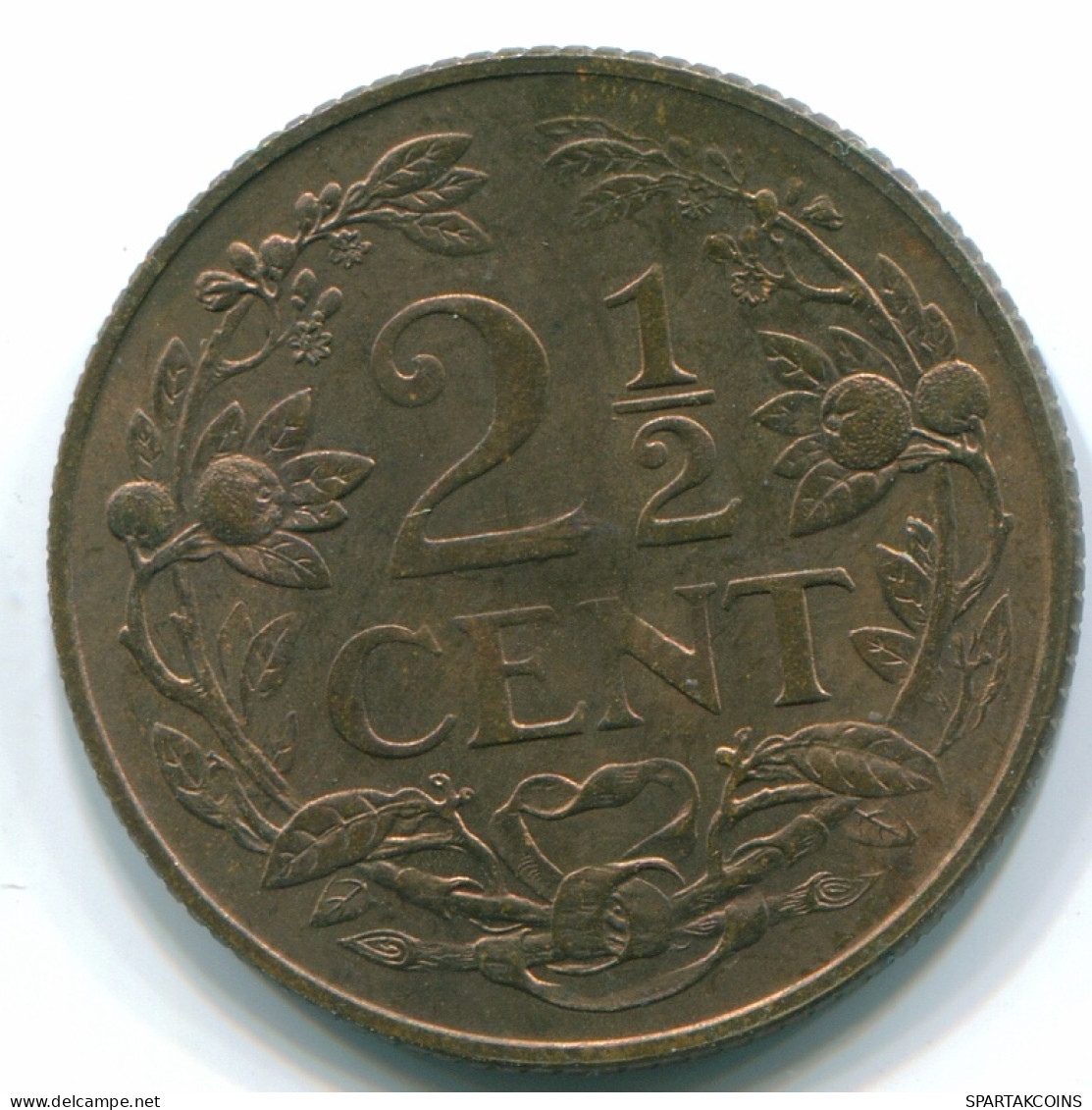 2 1/2 CENT 1965 CURACAO NÉERLANDAIS NETHERLANDS Bronze Colonial Pièce #S10232.F - Curaçao