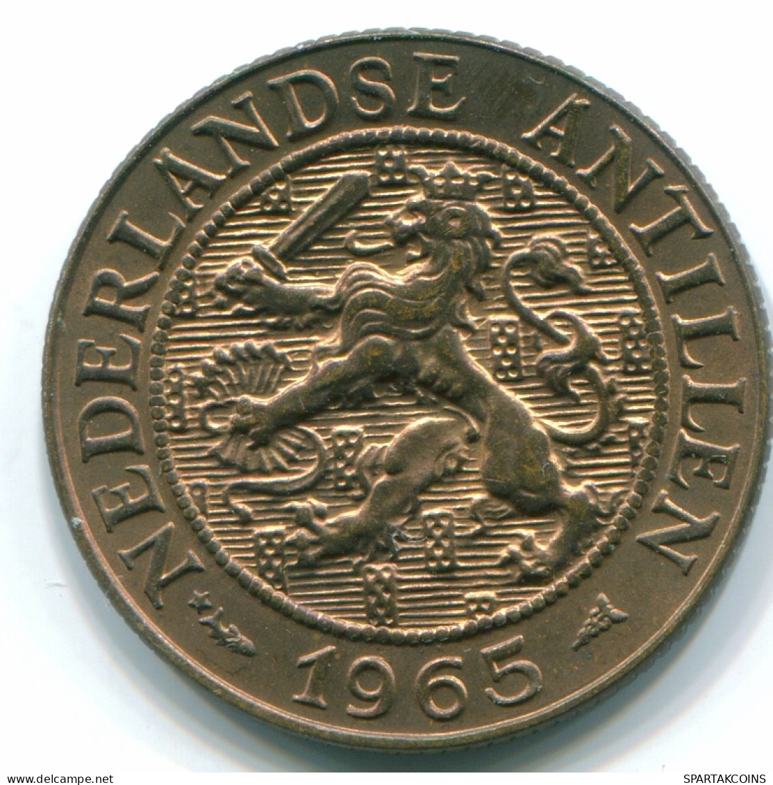 2 1/2 CENT 1965 CURACAO NÉERLANDAIS NETHERLANDS Bronze Colonial Pièce #S10232.F - Curacao