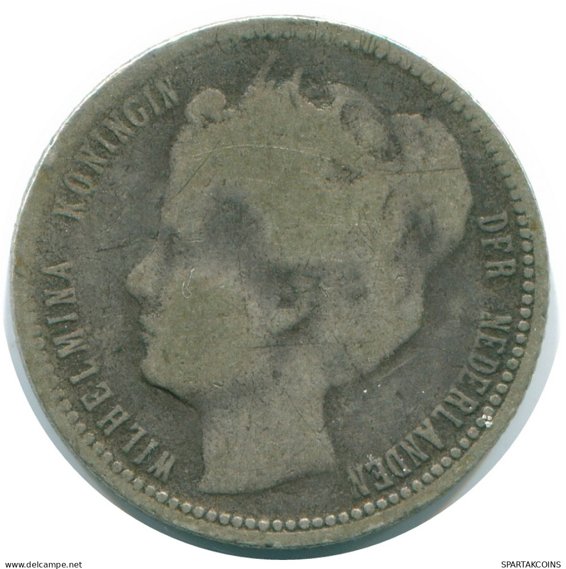 1/4 GULDEN 1900 CURACAO NÉERLANDAIS NETHERLANDS ARGENT Colonial Pièce #NL10469.4.F - Curaçao