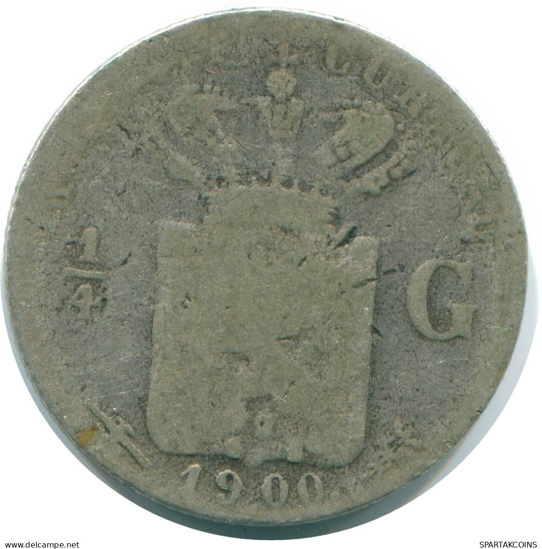 1/4 GULDEN 1900 CURACAO NÉERLANDAIS NETHERLANDS ARGENT Colonial Pièce #NL10469.4.F - Curaçao