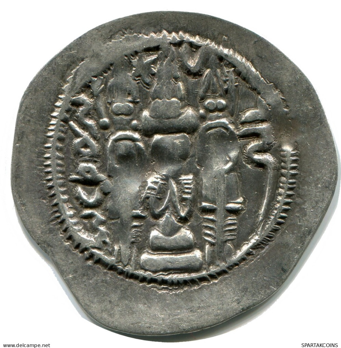 SASSANIAN KHUSRU I AD 531-579 AR Drachm Mitch-ACW.1028--1072 #AH231.45.F - Orientalische Münzen