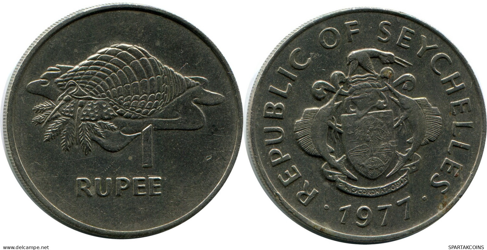 1 RUPEE 1977 SEYCHELLES ISLANDS Pièce #AP934.F - Seychelles