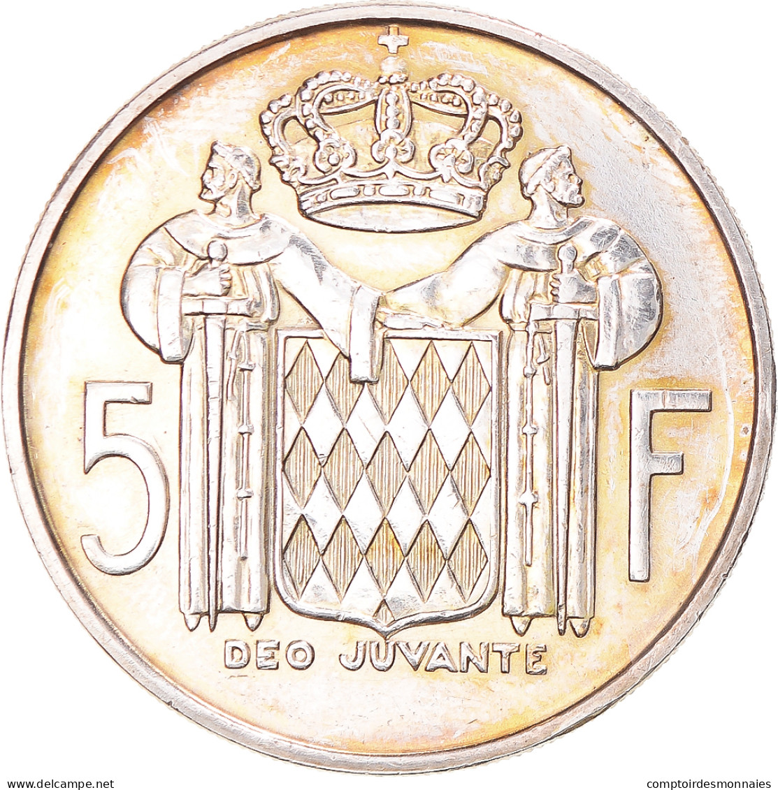 Monnaie, Monaco, Rainier III, 5 Francs, 1960, Paris, SUP, Argent - 1960-2001 Nouveaux Francs