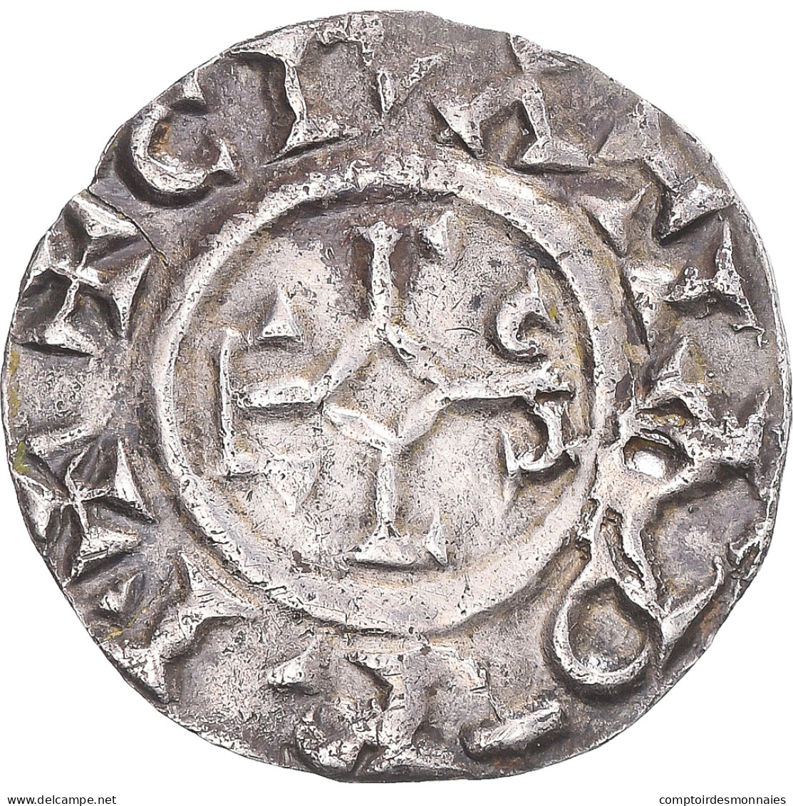 Monnaie, France, Charles Le Chauve, Denier, 869-877, Mouzon, TTB+, Argent - Other & Unclassified