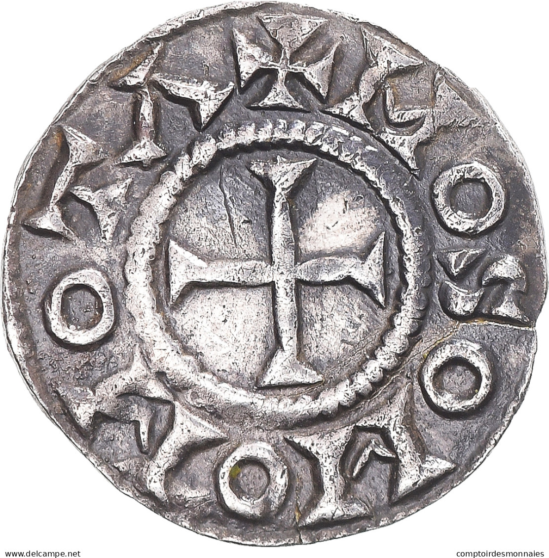 Monnaie, France, Charles Le Chauve, Denier, 869-877, Mouzon, TTB+, Argent - Sonstige & Ohne Zuordnung