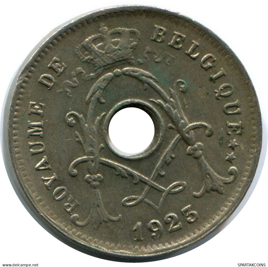 5 CENTIMES 1925 DUTCH Text BELGIUM Coin #AW966.U - 5 Cents