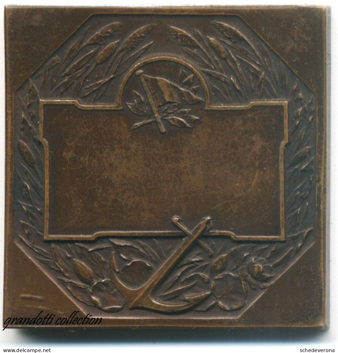 REGATTA YACHTING KRÜGER BRONZE VECCHIA MEDAGLIA GARE NAUTICHE 1900 - Professionals/Firms