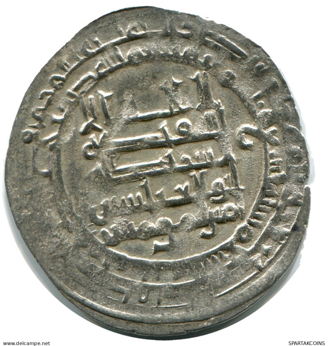 ABBASID MADINAT AL-SALAM 309 AH AL-MUQTADIR SILVER DIRHAM #AH183.45.U - Orientales