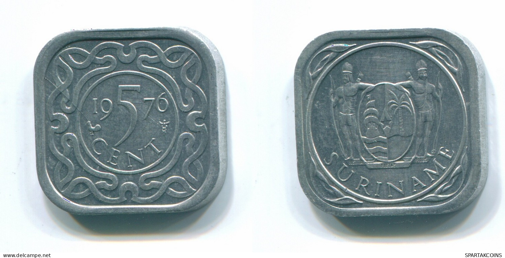 5 CENTS 1976 SURINAME Aluminium Coin #S12538.U - Surinam 1975 - ...
