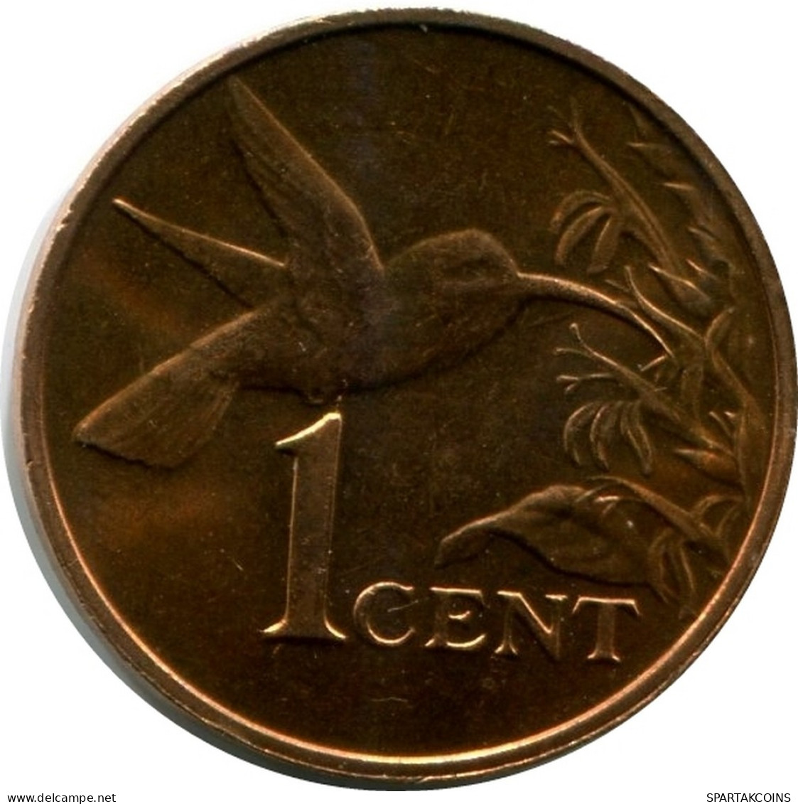 1 CENT 1999 TRINIDAD & TOBAGO UNC Hummingbird Coin #M10357.U - Trinidad Y Tobago