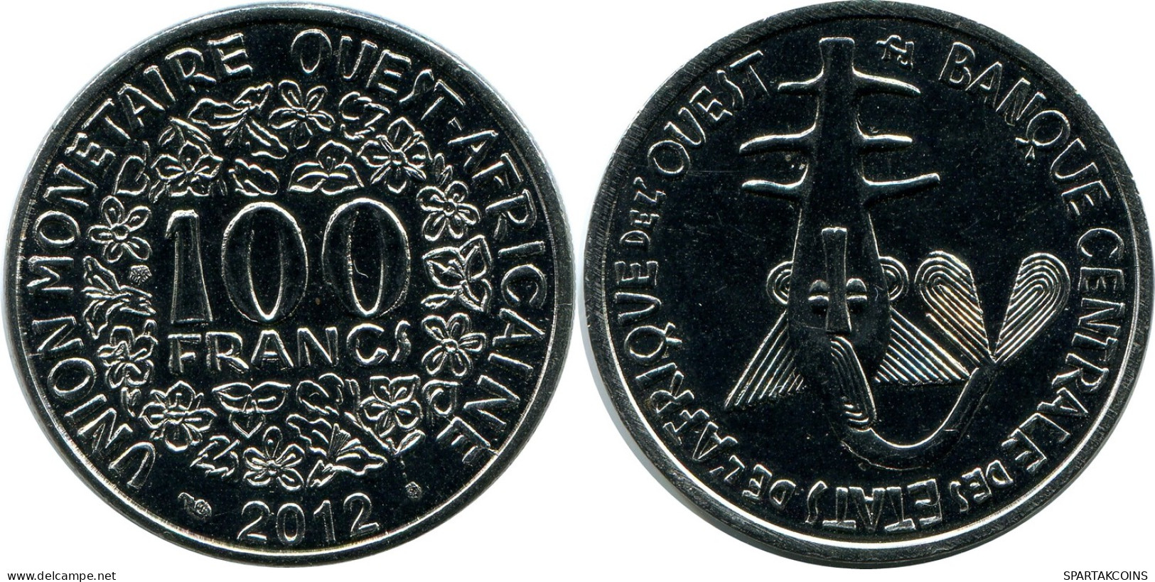 100 FRANCS 2012 WESTERN AFRICAN STATES Coin #AP962.U - Other - Africa