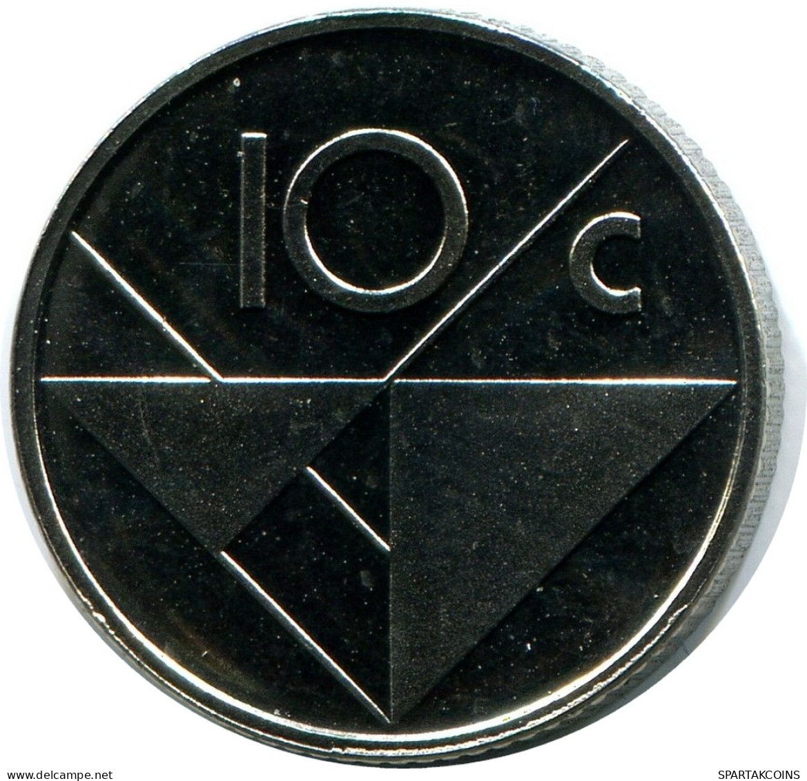 10 CENTS 1991 ARUBA Coin (From BU Mint Set) #AH077.U - Aruba