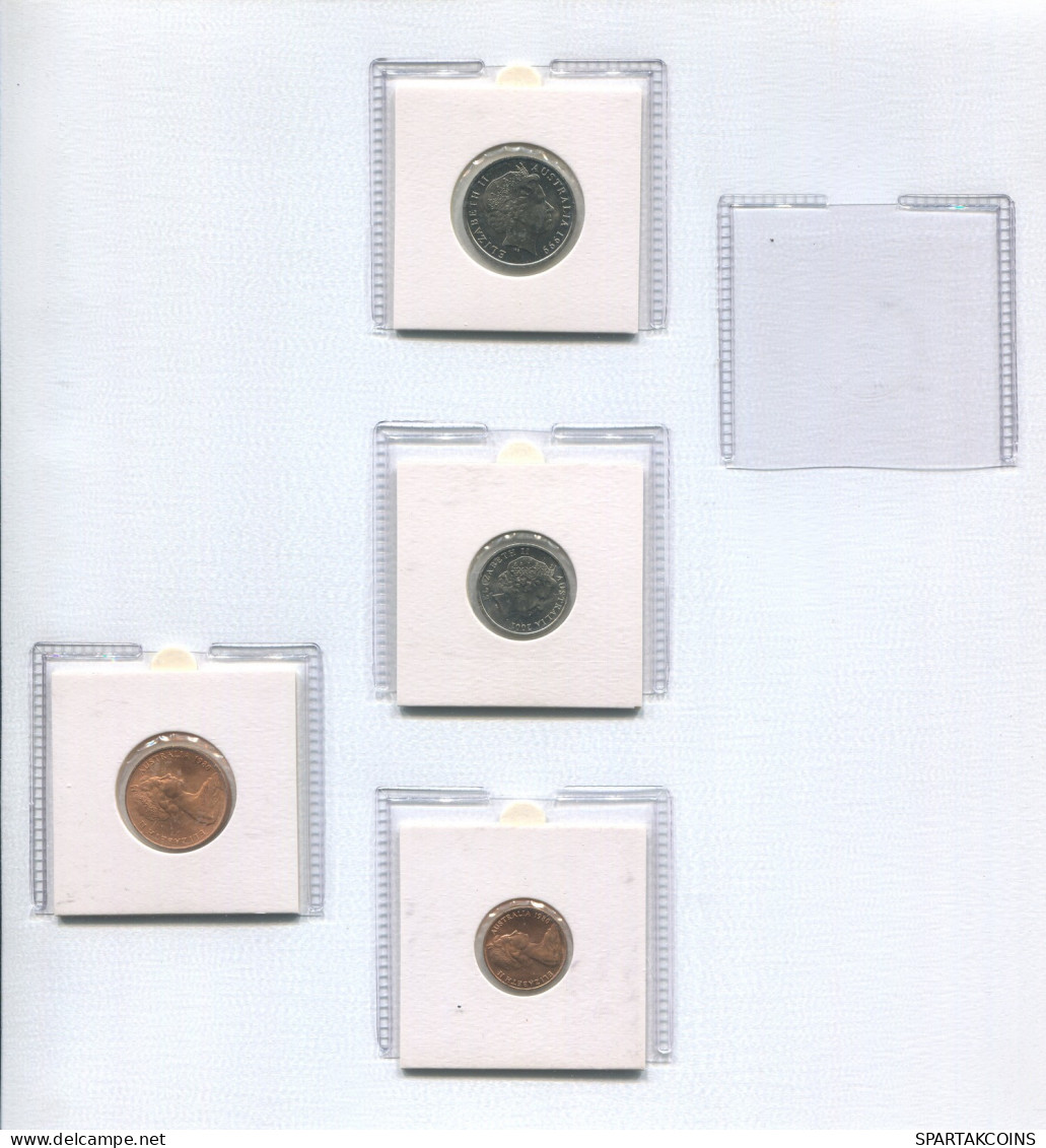 AUSTRALIA 1966-2003 Coin SET 1. 2. 5. 10 CENTS UNC #SET1196.5.U - Ongebruikte Sets & Proefsets