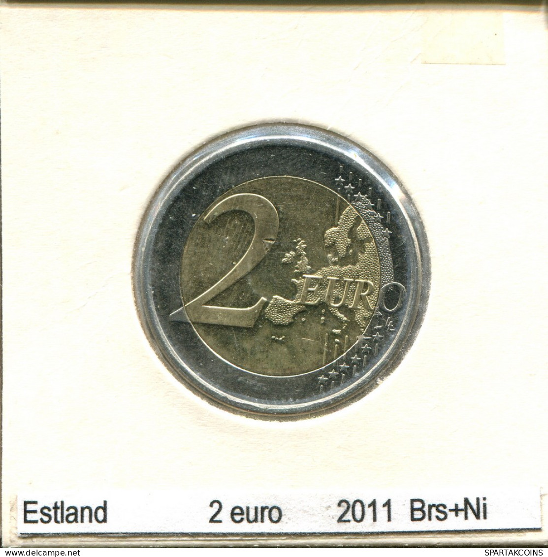 2 EURO 2011 ESTONIA BIMETALLIC Coin #AS685.U - Estonie