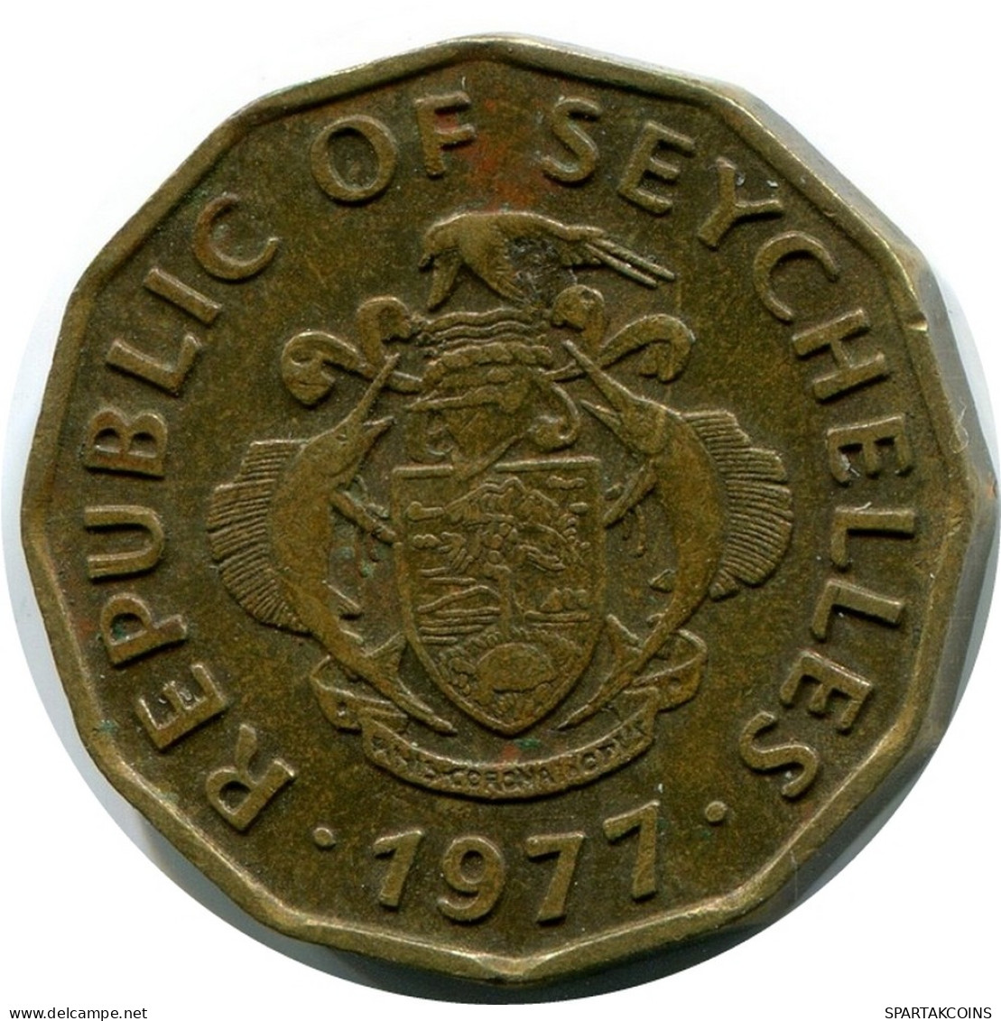 10 CENTS 1977 SEYCHELLES Coin #AR157.U - Seychellen