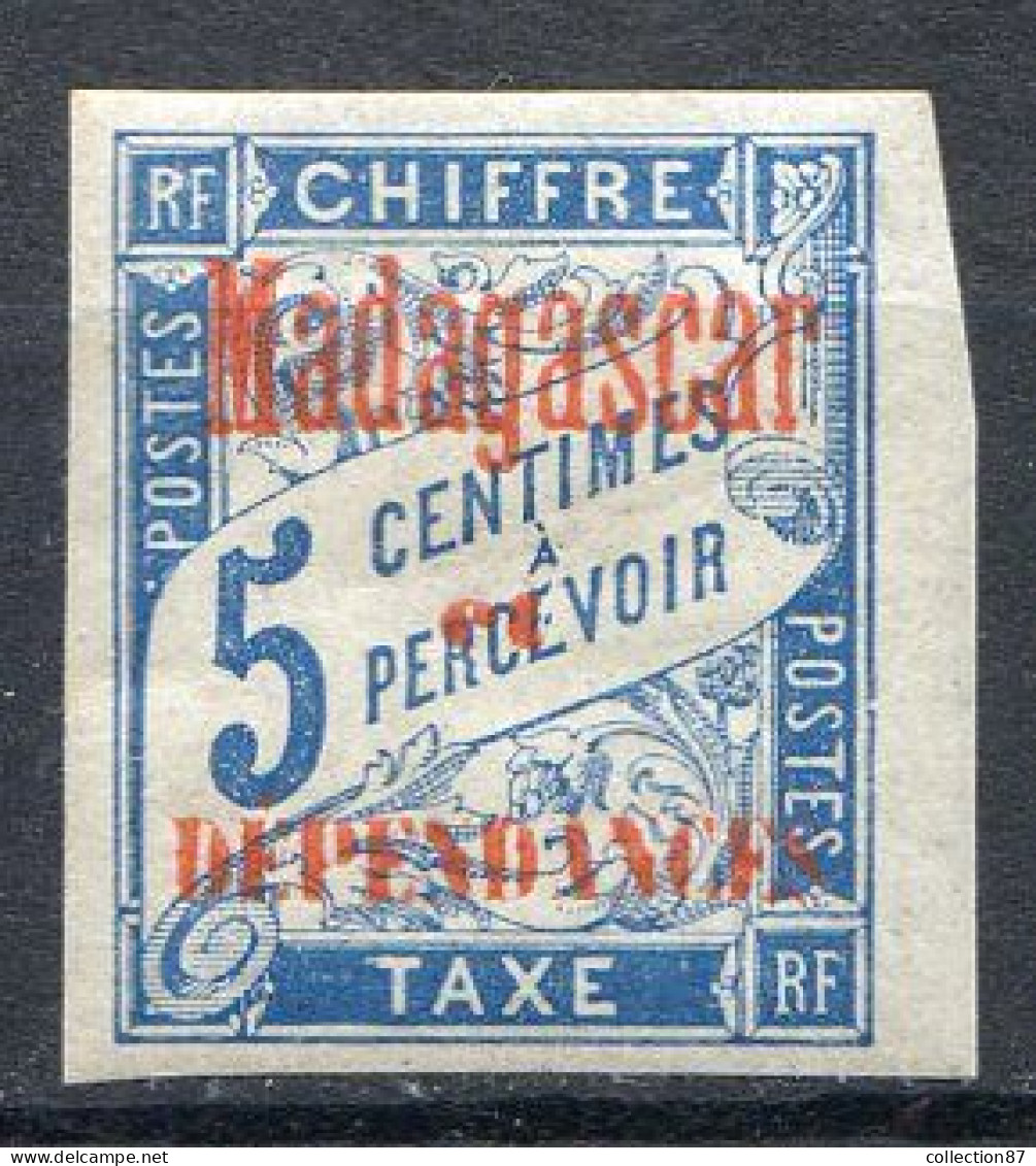 MADAGASCAR < TAXE N° 1 * Neuf Ch. * MH - Timbres-taxe