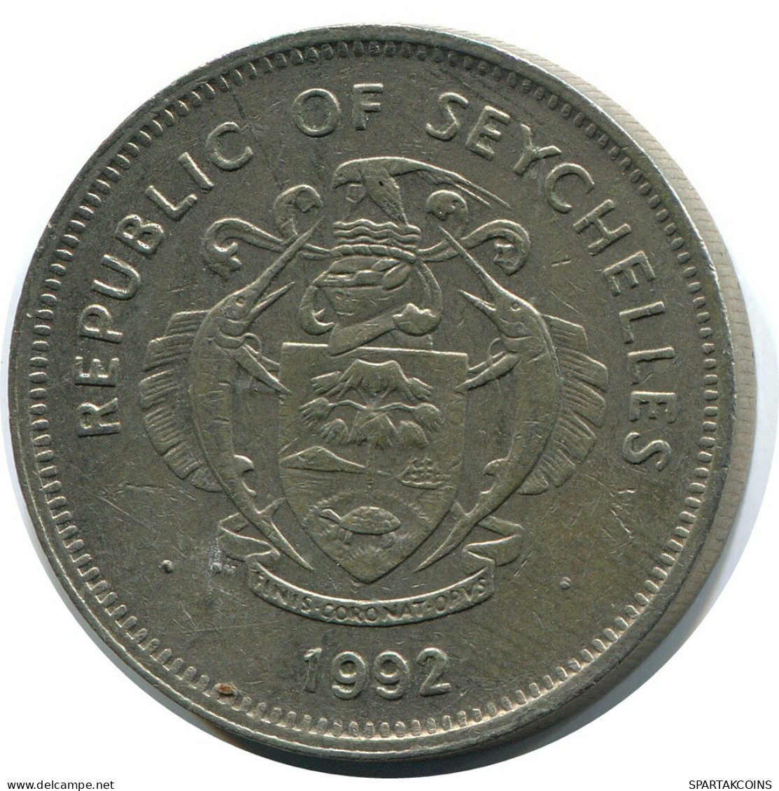 1 RUPEE 1992 SEYCHELLEN SEYCHELLES Münze #AZ240.D - Seychellen