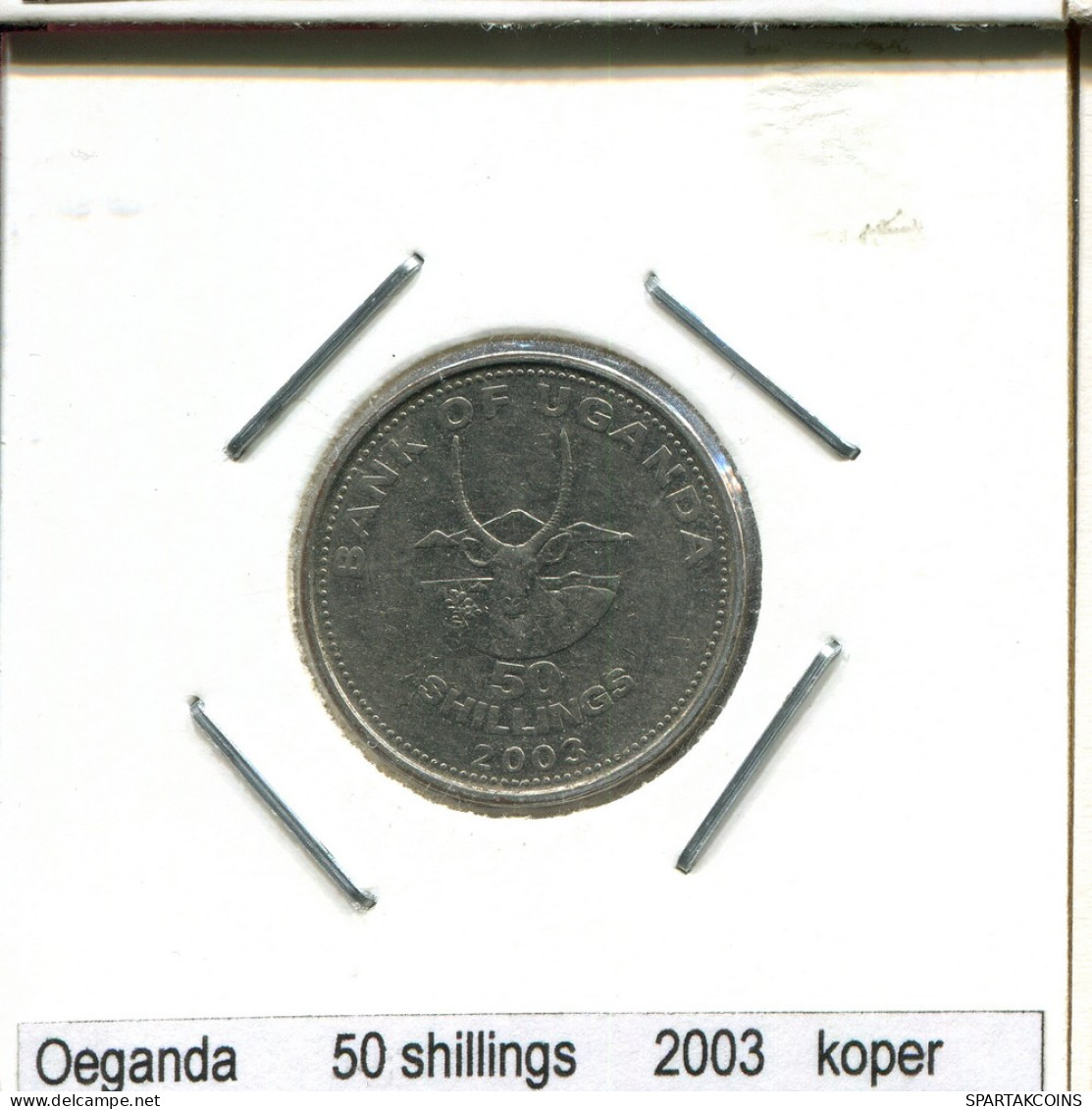 50 SHILLINGS 2003 UGANDA Münze #AS342.D - Uganda