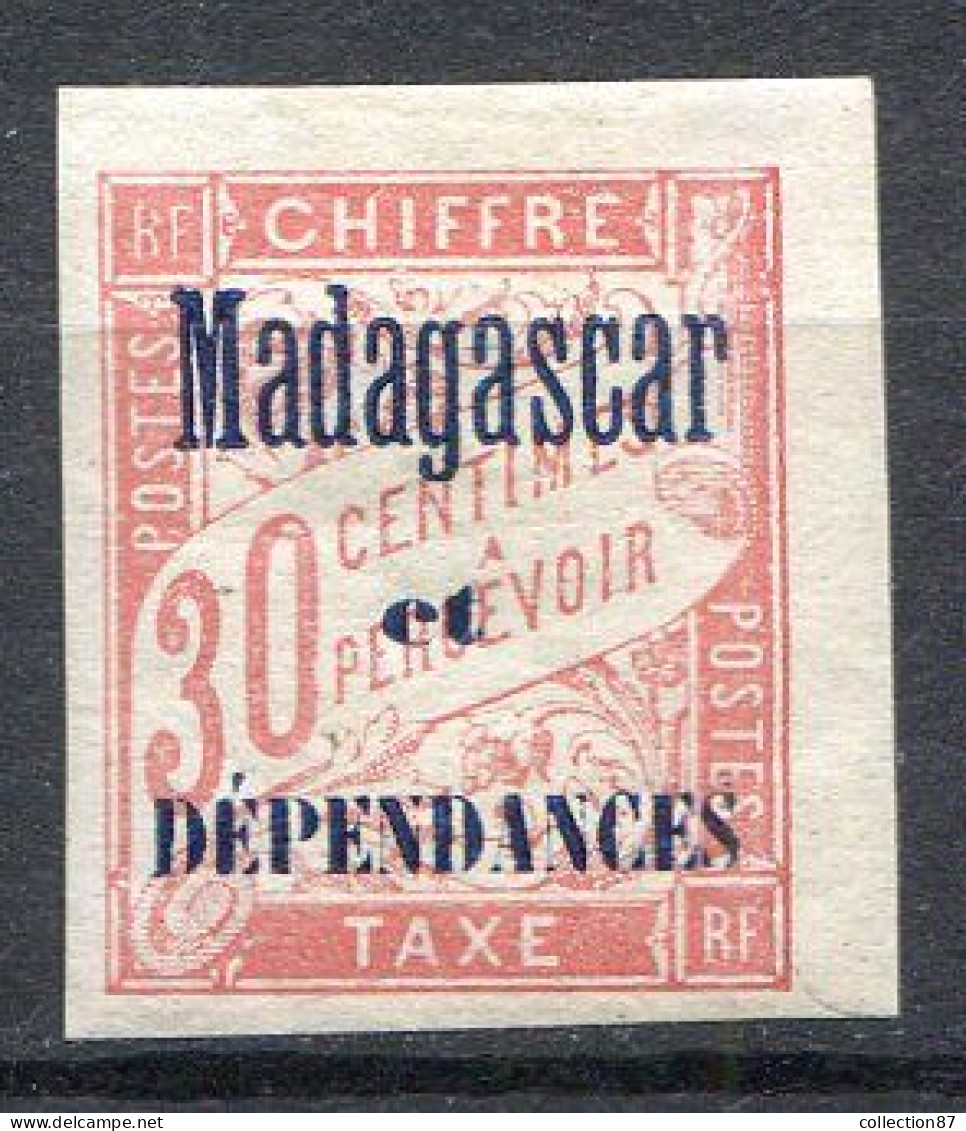 MADAGASCAR < TAXE N° 4 * Neuf Ch. * MH - Strafport