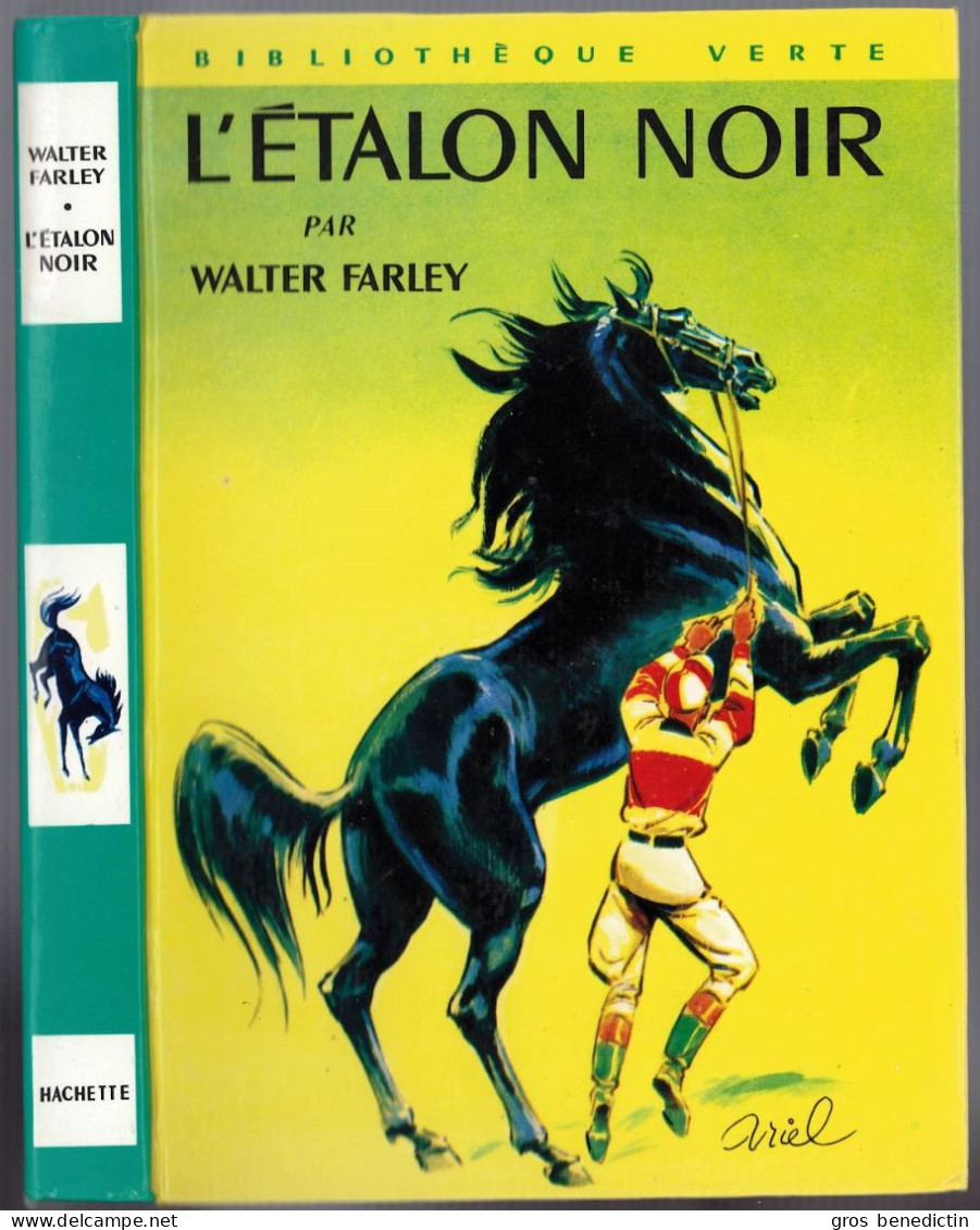 Hachette - Bibliothèque Verte - Walter Farley - "L'Etalon Noir" - 1974 - #Ben&Farley - Bibliothèque Verte