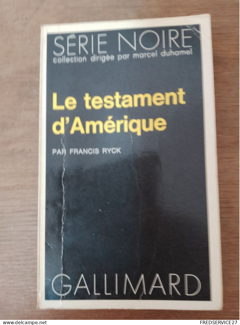 93 //  LE TESTAMENT D'AMERIQUE / FRANCIS RYCK - Schwarzer Roman