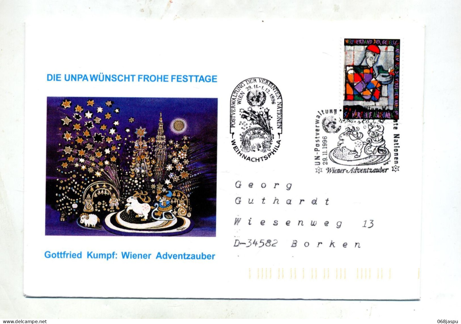 Lettre Cachet Wien  Noel - Briefe U. Dokumente