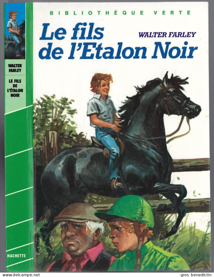 Hachette - Bibliothèque Verte - Walter Farley - "Le Fils De L'Etalon Noir" - 1984 - #Ben&Farley - Bibliothèque Verte