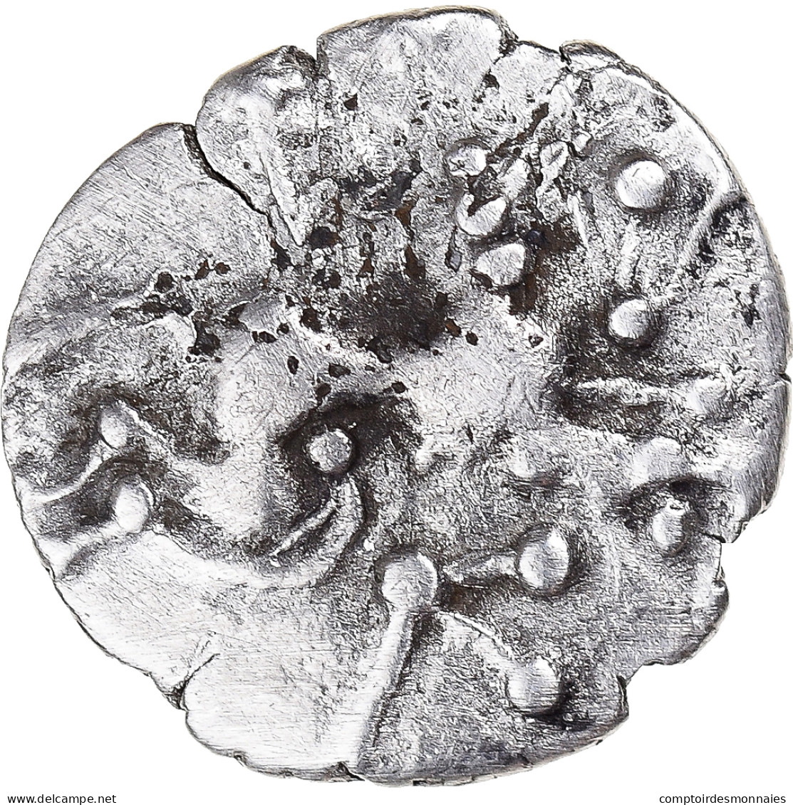 Monnaie, Aulerques Cenomans, Denier, Ca. 80-50 BC, Le Mans, TTB, Argent - Gauloises