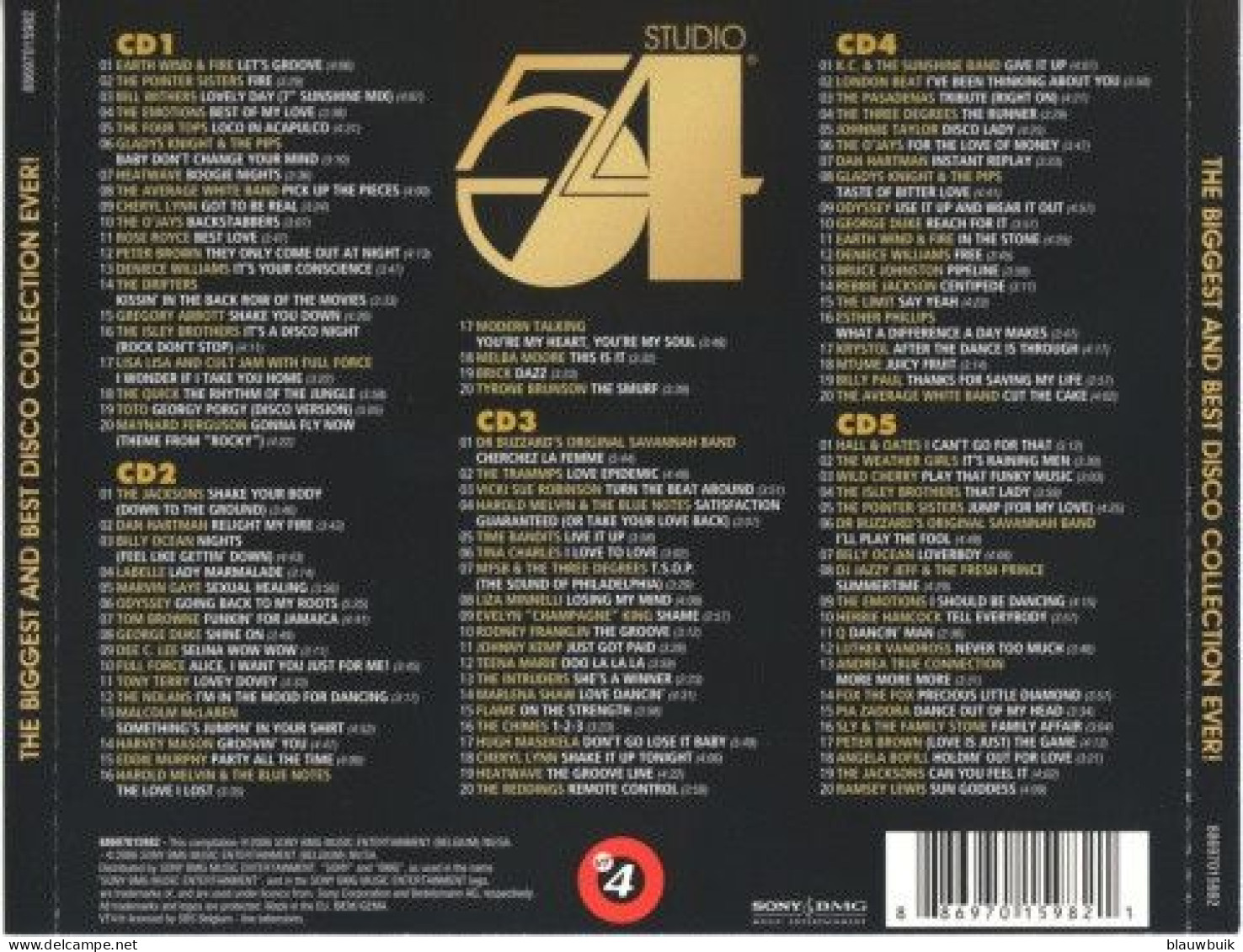 5x CD Studio 54 *5th Edition* - The Biggest And Best Disco Collection Ever! - Other - English Music