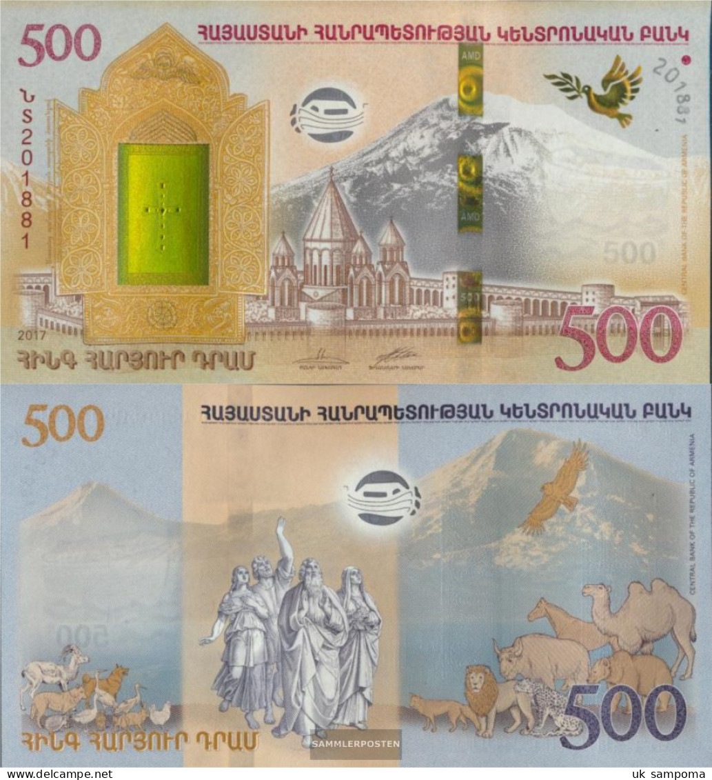 Armenia Pick-number: 60 Uncirculated 2017 500 Dram - Arménie